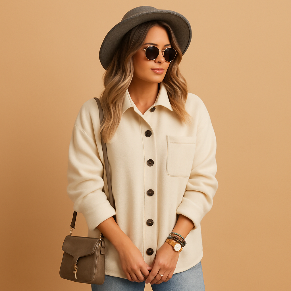 Mouwloos dames wintervest in zacht materiaal met klassieke pasvorm, ideaal voor laagjes en casual winterlooks.